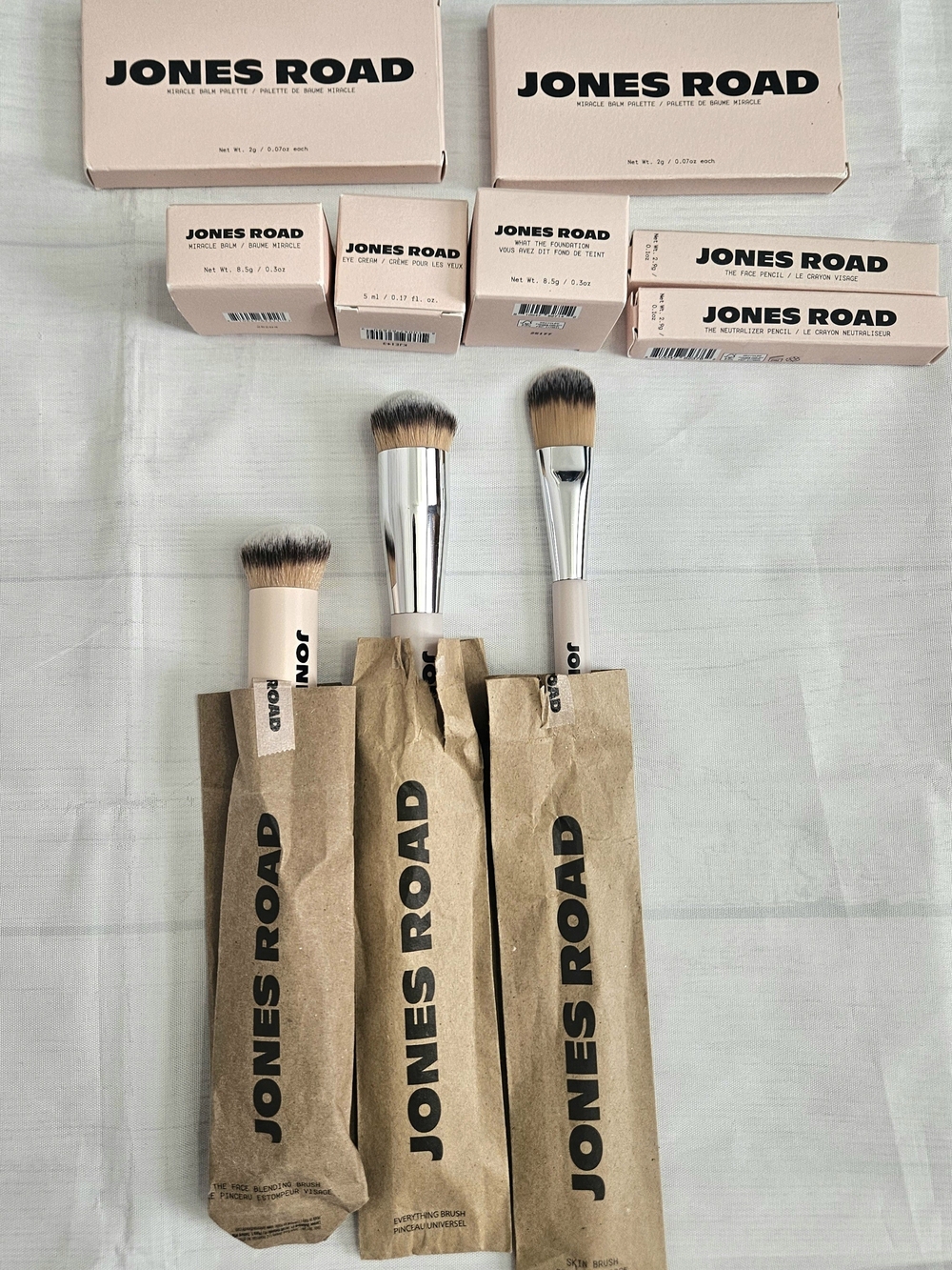 NEW Jones Road Beauty Huge 10pc Luxury Makeup & Brush Bundle Set BNIB